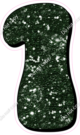 HP 30" Individuals - Hunter Green Sparkle 1