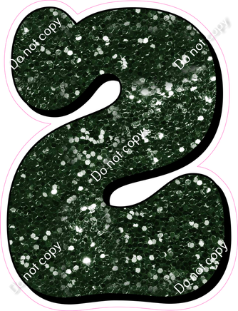 HP 30" Individuals - Hunter Green Sparkle 2