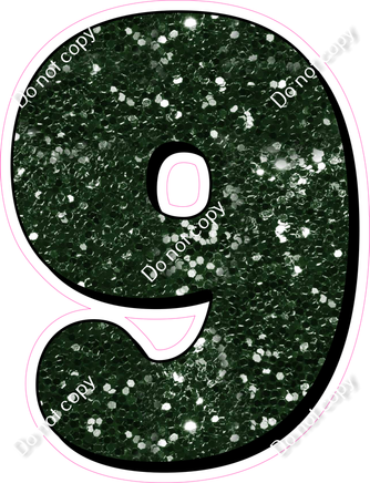 HP 30" Individuals - Hunter Green Sparkle 9