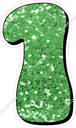 HP 30" Individuals - Lime Green Sparkle 1