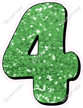 HP 30" Individuals - Lime Green Sparkle 4