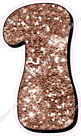 HP 30" Individuals - Rose Gold Sparkle 1