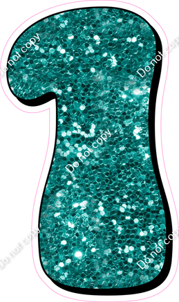 HP 30" Individuals - Teal Sparkle 1