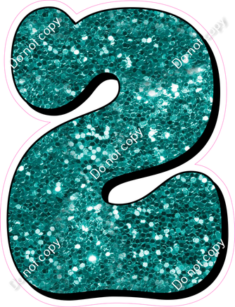 HP 30" Individuals - Teal Sparkle 2