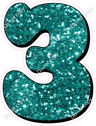 HP 30" Individuals - Teal Sparkle 3