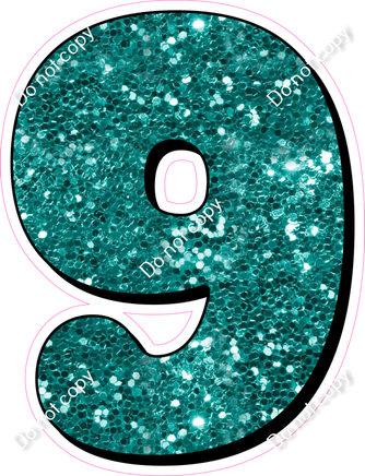 HP 30" Individuals - Teal Sparkle 9