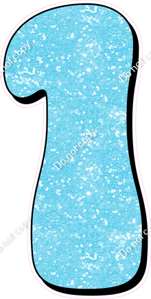 HP 47" Individuals - Baby Blue Sparkle 1