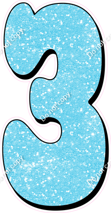 HP 47" Individuals - Baby Blue Sparkle 3