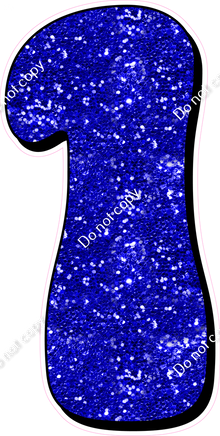 HP 47" Individuals - Blue Sparkle 1