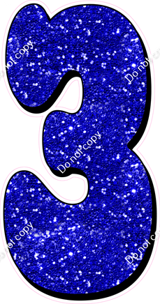 HP 47" Individuals - Blue Sparkle 3