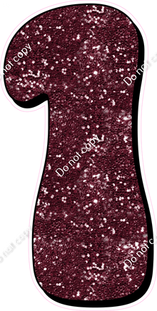 HP 47" Individuals - Burgundy Sparkle 1