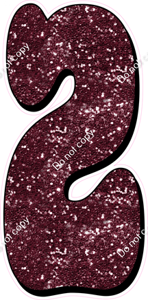 HP 47" Individuals - Burgundy Sparkle 2