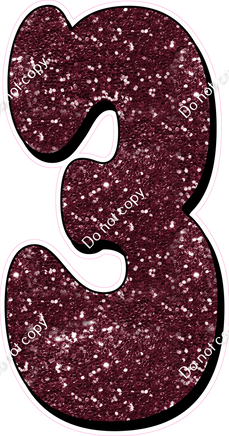 HP 47" Individuals - Burgundy Sparkle 3