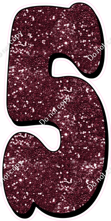 HP 47" Individuals - Burgundy Sparkle 5