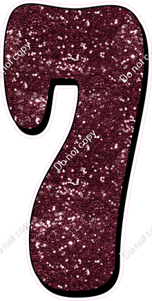 HP 47" Individuals - Burgundy Sparkle 7