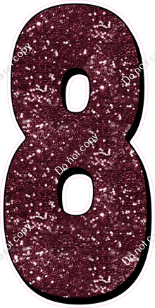 HP 47" Individuals - Burgundy Sparkle 8