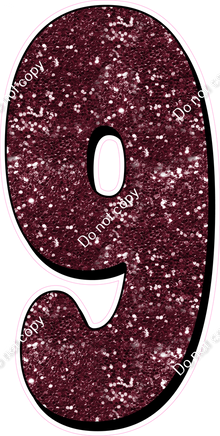 HP 47" Individuals - Burgundy Sparkle 9