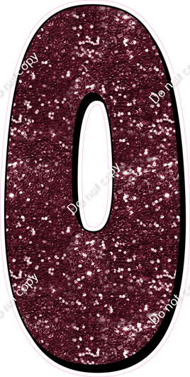 HP 47" Individuals - Burgundy Sparkle