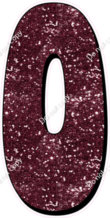 HP 47" Individuals - Burgundy Sparkle