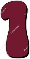 HP 47" Individuals - Flat Burgundy 1