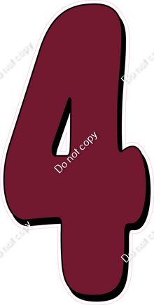 HP 47" Individuals - Flat Burgundy 4