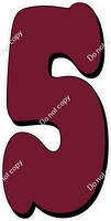 HP 47" Individuals - Flat Burgundy 5