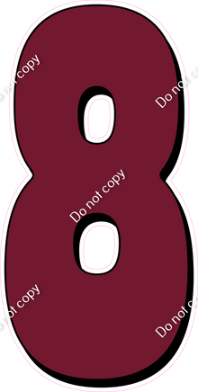 HP 47" Individuals - Flat Burgundy 8
