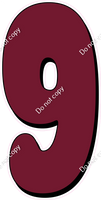 HP 47" Individuals - Flat Burgundy 9