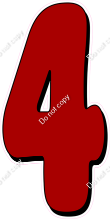 HP 47" Individuals - Flat Crimson 4