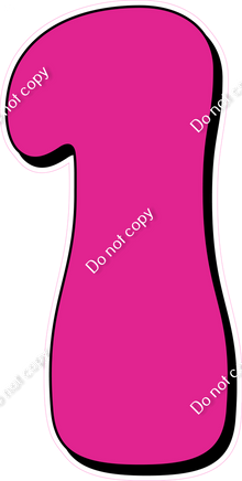 HP 47" Individuals - Flat Hot Pink 1