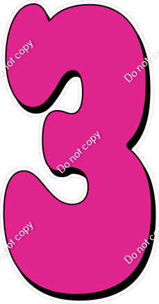 HP 47" Individuals - Flat Hot Pink 3