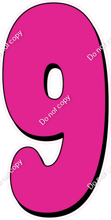 HP 47" Individuals - Flat Hot Pink 9