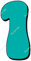 HP 47" Individuals - Flat Teal 1