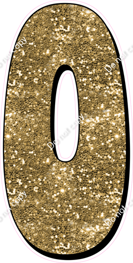 HP 47" Individuals - Gold Sparkle