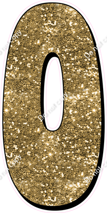 HP 47" Individuals - Gold Sparkle
