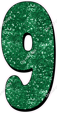 HP 47" Individuals - Green Sparkle 9