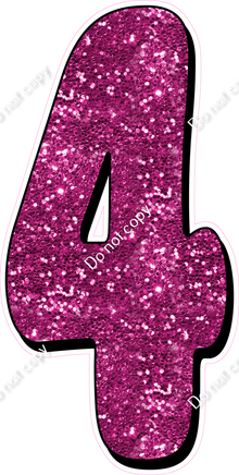 HP 47" Individuals - Hot Pink Sparkle 4