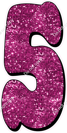 HP 47" Individuals - Hot Pink Sparkle 5
