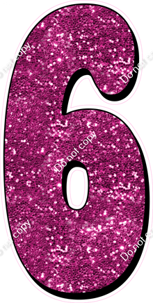 HP 47" Individuals - Hot Pink Sparkle 6