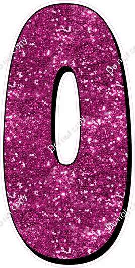 HP 47" Individuals - Hot Pink Sparkle