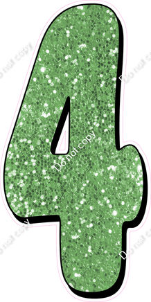 HP 47" Individuals - Lime Green Sparkle 4