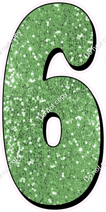HP 47" Individuals - Lime Green Sparkle 6