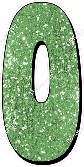 HP 47" Individuals - Lime Green Sparkle