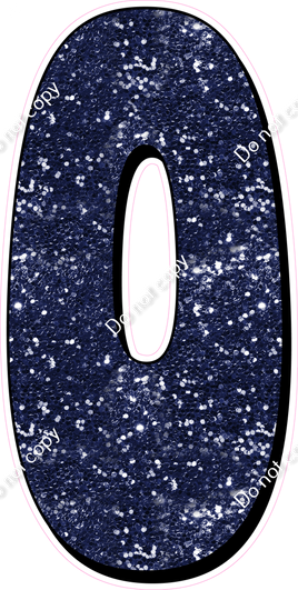 HP 47" Individuals - Navy Blue Sparkle