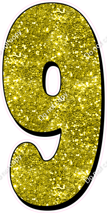HP 47" Individuals - Yellow Sparkle 9