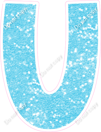 KG 12" Individuals - Baby Blue Sparkle U