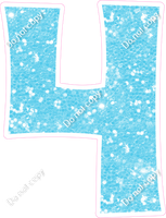 KG 12" Individuals - Baby Blue Sparkle 4