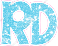 KG 12" Individuals - Baby Blue Sparkle RD