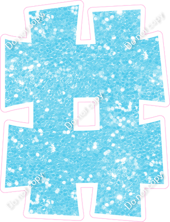 KG 12" Individuals - Baby Blue Sparkle #
