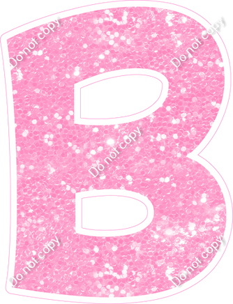 KG 12" Individuals - Baby Pink Sparkle B